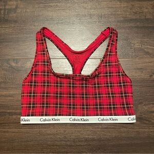 Calvin Klein plaid bralette